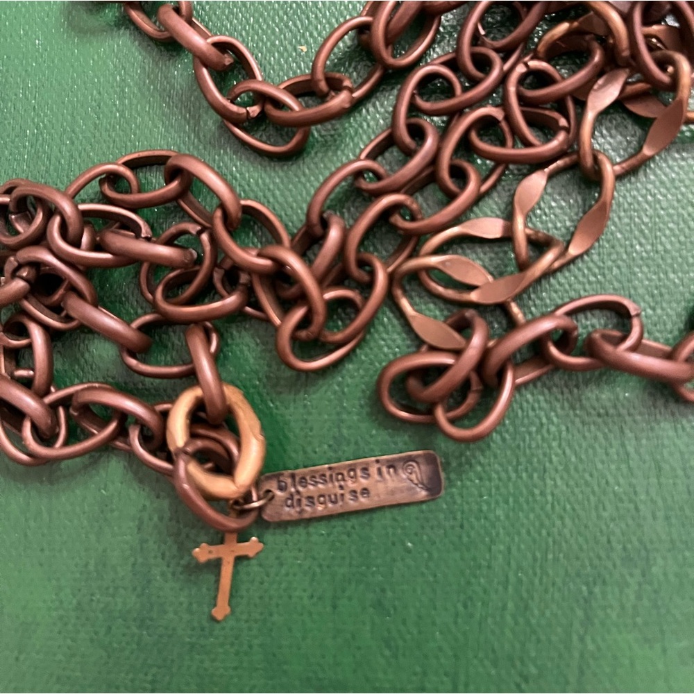 BLESSINGS IN DISGUISE COPPER LINK CHAIN